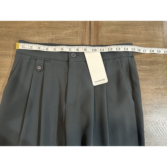 NWT AHA Selected Drooping High Waist Long Dress Pants Women’s Size Large Gray - Picture 10 of 16